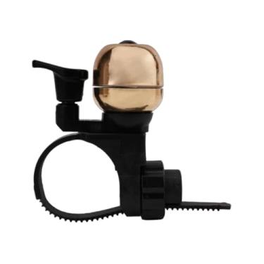 Imagem de Sino de bicicleta liga de cobre, anel para guidão de bicicleta, alarme de aviso sonoro para segurança ao ar livre, peças de ciclismo de estrada mtb(Gold)