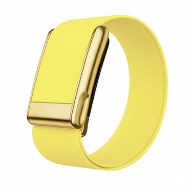 Imagem de fitspur Pulseira de reposição Hydroknit impermeável, compatível com WHOOP 5.0 WHOOP MG Life (amarelo + ouro, um + pico)