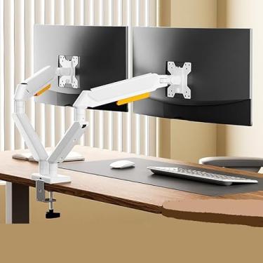 Imagem de BEGWVDJTP Suporte de monitor Braço robótico adequado para elevação de computador, cantilever, tela portátil (branco)