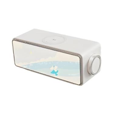 Imagem de BaotyJie Caixa de Som Portátil com Ruído Branco, Prática, 15W, Carregamento Rápido BT5.3, Ideal para Casa, Quarto ou Mesa - Presente, Branco