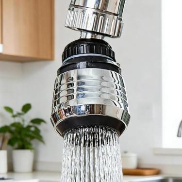 Imagem de Aerador de torneira giratória de 360 graus, acessório para torneira de cozinha, cabeça de torneira de pia giratória universal para economia de água