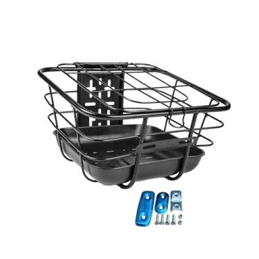 Imagem de predolo Cesto dianteiro para bicicleta elétrica, bagageiro para bicicleta, fácil de instalar, cestos de armazenamento resistentes para bicicletas, ideais para