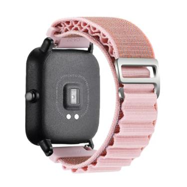 Imagem de XMKT Pulseira de relógio de 20 mm e 22 mm para Huawei Watch GT 5/4/3/3 Pro/2/2e Stratos Pulseira de nylon Correa para Galaxy Watch de 20 mm e 22 mm (silt, 22 mm)