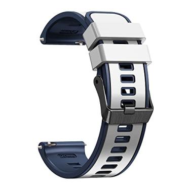 Imagem de VEVEL Pulseira esportiva de silicone para Huawei Watch GT 5 3 Pro de 46 mm e 4 Pro para Huawei GT5 4 3SE 2 de 46 mm, acessórios de 22 mm (média)