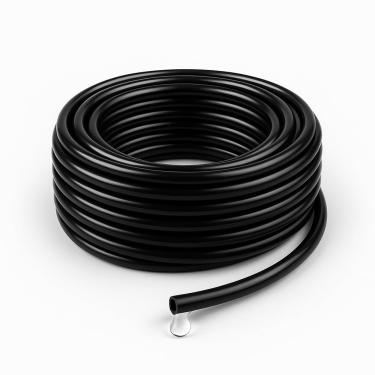 Imagem de Microtubo para Irrigação 4x6 PVC Flexível com UV 30m - Mangueira para Gotejamento e Microaspersão Compatível com Conectores 1/4 para Jardim e Horta