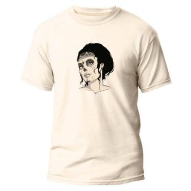 Imagem de Camiseta Algodão Premium Estampa Digital Moça La Catrina DTF - Pavesi,