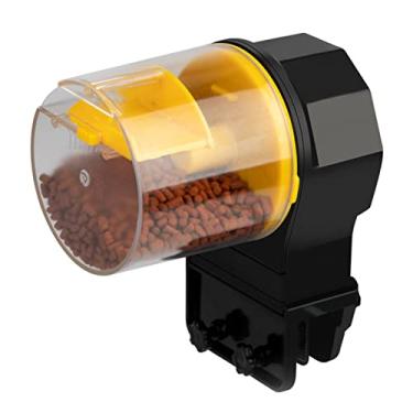 Imagem de Alimentador automático para aquário dispensador inteligente com timer duas opções de alimentação recipientes comida grande capacidade controle quantidade em 6 níveis dois métodos fixação aquários peix