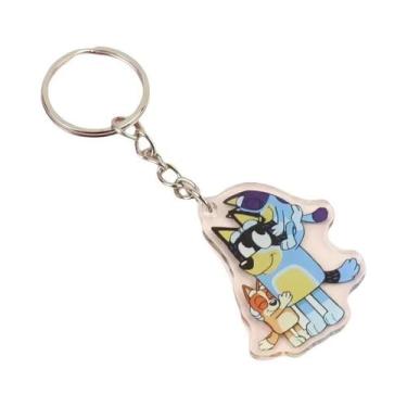 Imagem de Chaveiro De Acrílico Bluey Bingo Anime, Pingente Para Mochila De Estud