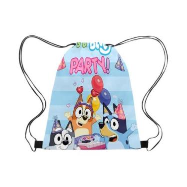 Imagem de Mochila De Cordão Bluey Bingo Anime Cartoon, Bolsa De Armazenamento Po
