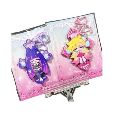 Imagem de Chaveiro De Acrílico Kawaii Anime Com Meia, Cinta-liga E Laço, Pingent