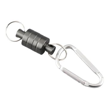 Imagem de Naroote Suporte Durável da Liberação Líquida da Curvatura do ímã Pesca para a Barraca de Acampamento Exterior, Caravana de Aço Inoxidável (fivela única)