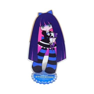 Imagem de Chaveiro De Acrílico Kawaii Anime Com Meia, Cinta-liga E Laço, Pingent