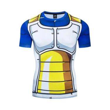 Imagem de Camiseta De Fitness 3D Goku Masculina Para Verão, Taekwondo, BJJ, Acad