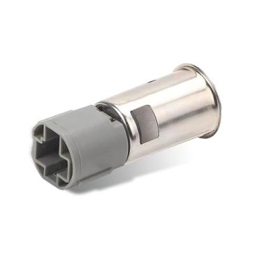 Imagem de Zeathery Soquete de acendedor de cigarro, OEM #25336-9B920, compatível com Nissan Altima Armada Frontier Maxima Pathfinder Sentra Quest Titan Versa Xterra (prata)