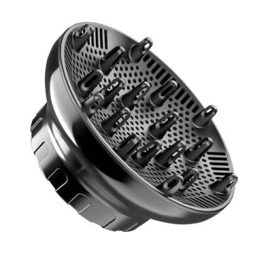 Imagem de Difusor de cabelo universal para secadores de cabelo de 3,5 a 7,9 cm, acessório difusor de secador de cabelo, difusor profissional para cabelos longos e ondulados e grossos, reduz o frizz e define