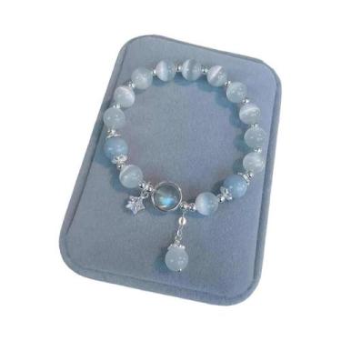 Imagem de Pulseira De Cristal Rosa De Pedra Natural Reiki Para Saúde Feminina, O