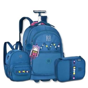Imagem de Mochila com Lancheira e Estojo Rebecca Bonbon com Cadarços-Feminino