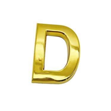 Imagem de NumRealm Número de porta, números de casa à prova d'água 3D, endereço de caixa de correio autoadesiva, jardim, apartamento, hotel, café, sinalização, dourado-D