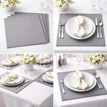 Imagem de Jogo Americano Sousplat Guardanapo de Mão e Boca Versátil 2 em 1 Oxfor