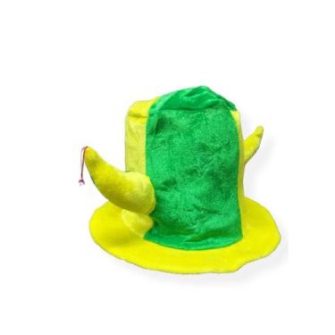 Imagem de Chapéu Cartola C/ Chifre Listrada Com Guizo Copa Do Mundo - MODAMIX, V