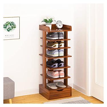 Imagem de Organizador de sapatos multicamadas rack de armazenamento multifuncional rack de entrada independente sapateira simples sapateira para economizar espaço sapateira (tamanho : médio) (uma cor X)