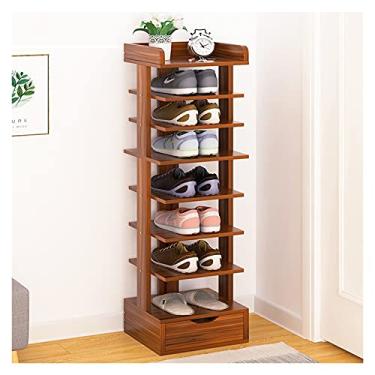 Imagem de Organizador de sapatos multicamadas rack de armazenamento multifuncional rack de entrada independente sapateira simples sapateira para economizar espaço sapateira (tamanho : médio) (uma cor média)