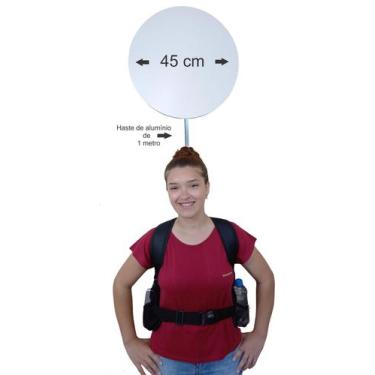 Imagem de 10 mochilas pirulito com 2 placas de 45cm cada - Claudinho do som