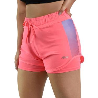 Imagem de Short Feminino Activitta Treino Coral Lilás 40002225398-Feminino