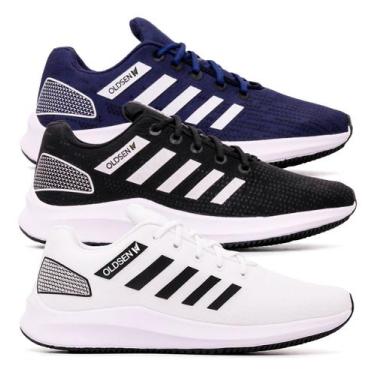 Imagem de Kit 3 tênis Esportivos Masculino Unissex Academia Caminhada Corrida Co