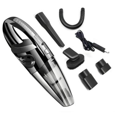 Imagem de Aspirador de Pó Sem Fio Portátil 3 em 1 Recarregavel e Potente, Preto, Multifuncional para carros, casa, tapete e sofá