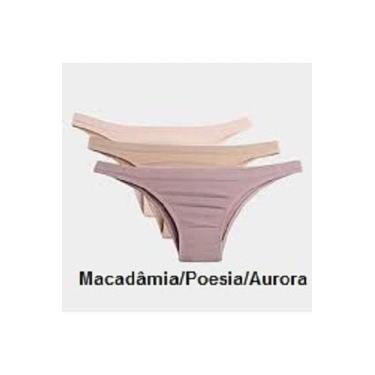 Imagem de Kit C/9 Calcinha Tanga Trifil Ref.4403, G, Macadâmia, Poesia, Aurora