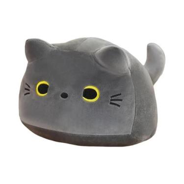 Imagem de Boneca De Pelúcia Oval Super Macia Kawaii Com Quatro Pingentes De Gati