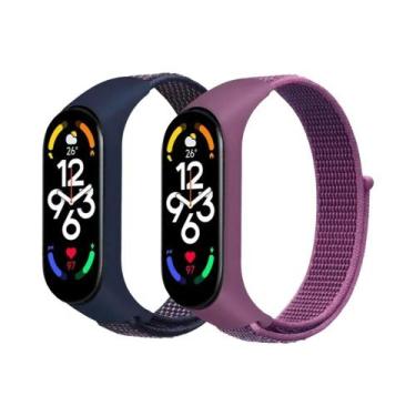 Imagem de Correias De Substituição De Nylon Ajustáveis para Xiaomi Mi Band 7 6 5