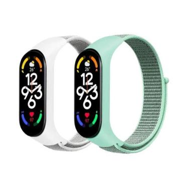 Imagem de Correias De Substituição De Nylon Ajustáveis para Xiaomi Mi Band 7 6 5