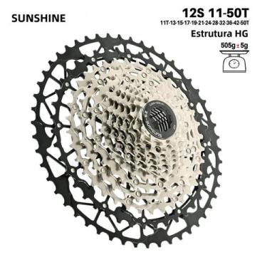 Imagem de Cassete De Bicicleta Em Aço Carbono Ultraleve 9-13 Velocidades HG Para