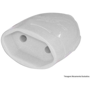Imagem de Plug Desmontável Fêmea 2p+t Ate 20a/250v Branco R1612 com 12 Peças - D