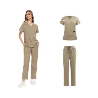 Imagem de Conjunto De Scrubs Cirúrgicos Femininos De Alta Qualidade Para Enferme