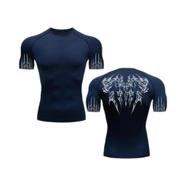 Imagem de Camiseta Masculina De Secagem Rápida Com Estampa Gótica, Respirável, E