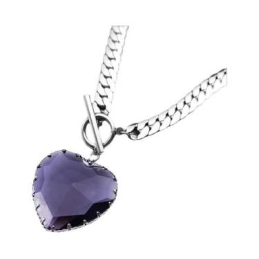 Imagem de Colar Choker Coração Vermelho Para Mulheres, Estilo Gótico Punk, Pinge