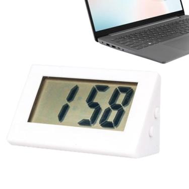 Imagem de Relógio digital para mesa | Relógio de viagem, cronômetro, visor de LED, pequenos relógios elétricos para cozinha, sala de aula, quarto, acessórios operados por bateria