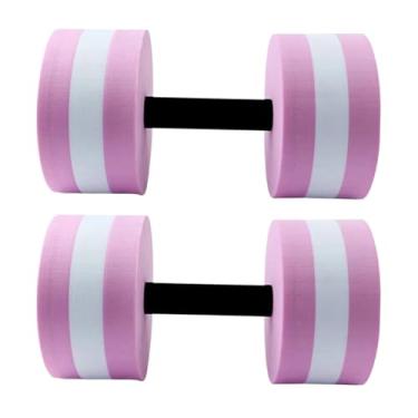 Imagem de Halteres de água, pesos de piscina para exercícios aquáticos, halteres de espuma vinílica acetinada, equipamento de treino aquático, acessórios de natação para adultos e crianças, treinamento físico