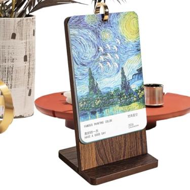 Imagem de Calendário de mesa - Agenda vintage - Calendários de mesa mensais em pé, para local de trabalho, casa, mesa, planejamento, escola, amigos, família