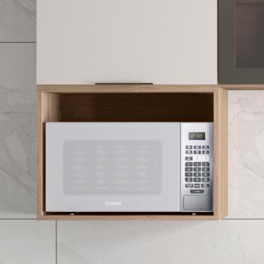 Imagem de Suporte Micro-ondas Forno 58cm Aéreo Grace Carvalho Oak Z44 - Mpozenato