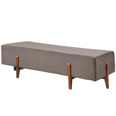 Imagem de Recamier Zurik Luxo Madeira Maciça Castellar Móbile Linho Cappuccino