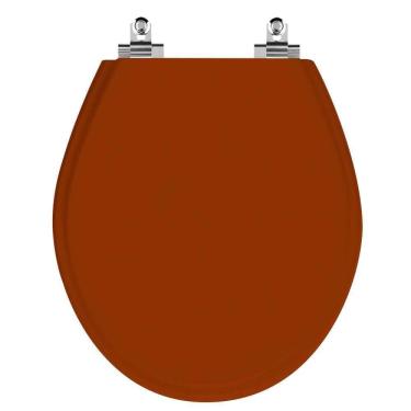 Imagem de Assento Sanitário Laqueado Soft Close Carina Caramelo Para Vaso Ideal Standard