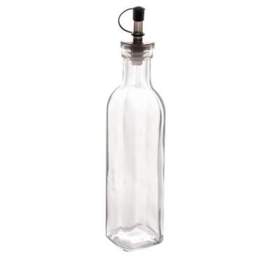 Imagem de Garrafa de Vidro para Azeite ou Vinagre 270ml com Bico Dosador e Tampa