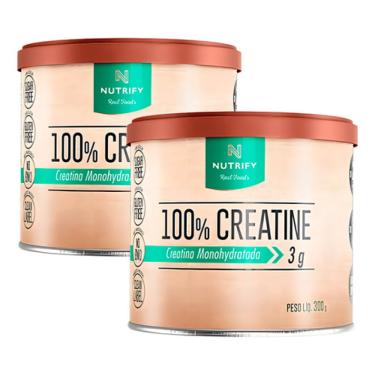Imagem de 2x Creatina Monohidratada Creatine 100% 300g - Nutrify Sabor Neutro