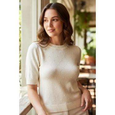 Imagem de BLUSA TRICOT BLUE ROSE MANGA CURTA 9009264-Feminino