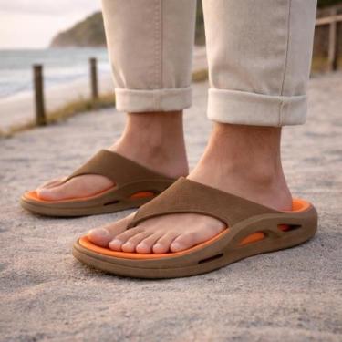 Imagem de Chinelo Masculino Anatômico Estilo Dedo Confortável Leve para Uso Diár