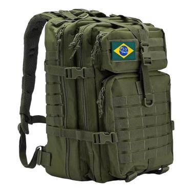 Imagem de Mochila Militar 50L Verde Para Viagem Camping Trekking